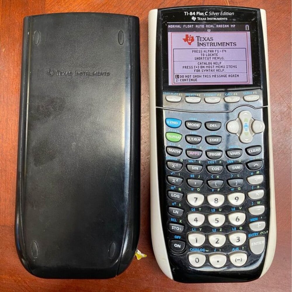 Texas Instruments TI-84 Plus C Silver Edition Graphing Calculator - Black